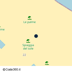 Posizione approssimativa di Spiaggia 87