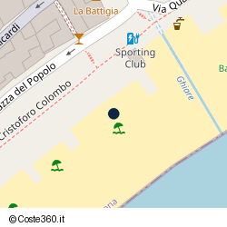 Posizione approssimativa di Bagni Milano Celle Ligure