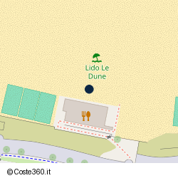 Posizione approssimativa di Lido Le Dune Beach