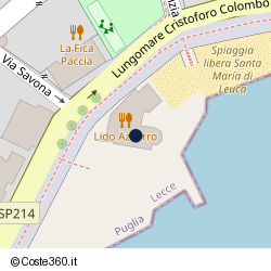 Posizione approssimativa di Lido Azzurro