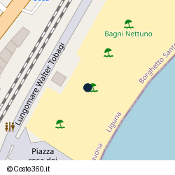 Posizione approssimativa di Bagni Antille