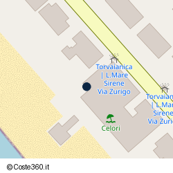 Posizione approssimativa di Celori Mare Ristorante