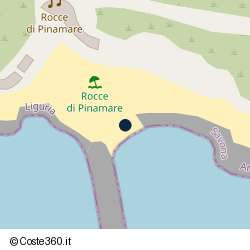 Posizione approssimativa di Rocce di Pinamare