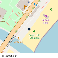 Posizione approssimativa di Bagni Lido Scogliera