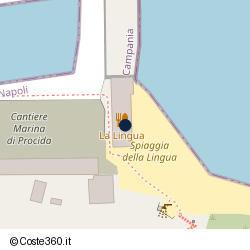 Posizione approssimativa di Lido La Lingua