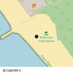 Posizione approssimativa di Robinson Club Apulia