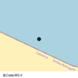 Posizione approssimativa di Beach 96 Cattolica