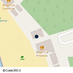 Posizione approssimativa di Bagni La Pinetina