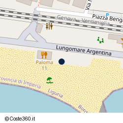 Posizione approssimativa di Bar Ristorante Bagni Paloma