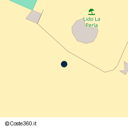 Posizione approssimativa di Lido La Perla
