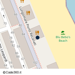 Posizione approssimativa di Blu Bebo's Ristorante