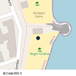 Posizione approssimativa di Bagni Ondina