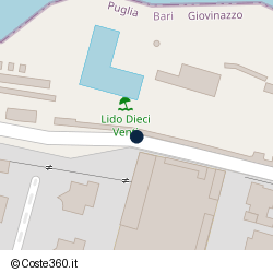 Posizione approssimativa di Lido Dieci Venti