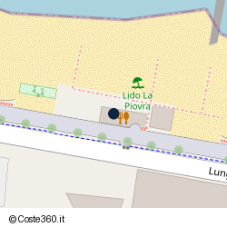 Posizione approssimativa di Lido la Piovra