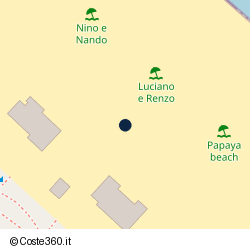 Posizione approssimativa di Spiaggia 53 Bagni Luciano e Renzo
