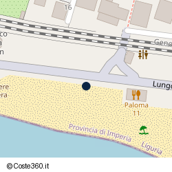 Posizione approssimativa di Bagni Riviera Bordighera