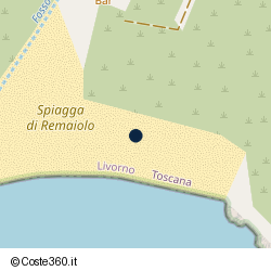 Posizione approssimativa di Remaiolo Beach