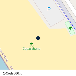 Posizione approssimativa di Copacabana Praia a Mare
