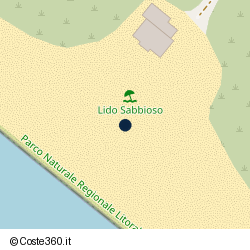 Posizione approssimativa di Lido Sabbioso