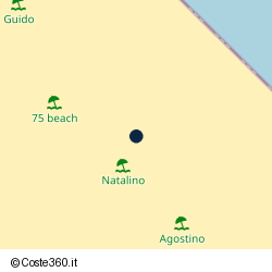 Posizione approssimativa di Beach 74