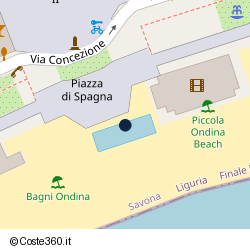 Posizione approssimativa di Bagni Ondina