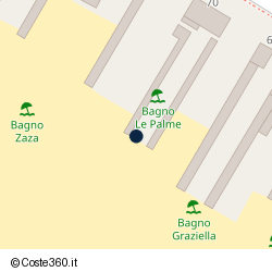 Posizione approssimativa di Bagno Le Palme