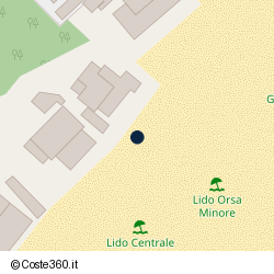 Posizione approssimativa di Lido Orsa Minore