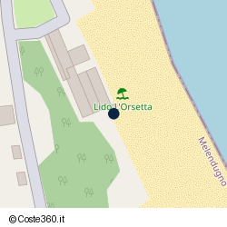 Posizione approssimativa di Lido L'Orsetta