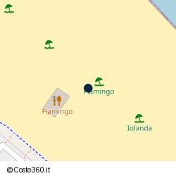 Posizione approssimativa di Flamingo Beach