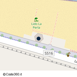 Posizione approssimativa di Lido La Perla