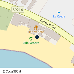 Posizione approssimativa di Lido Venere