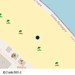 Posizione approssimativa di Paradiso Gatteo a Mare
