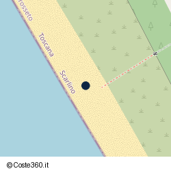 Posizione approssimativa di Maremma Beach