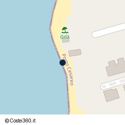 Posizione approssimativa di Goa Beach