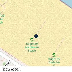 Posizione approssimativa di Bagni Hawaii Beach 29bis