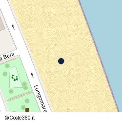 Posizione approssimativa di Bagni La Pinetina - Family Beach
