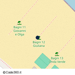 Posizione approssimativa di Bagni Giuliana 12