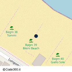 Posizione approssimativa di Bikini Beach-Bagni 39