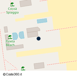 Posizione approssimativa di Pineta Beach