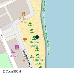 Posizione approssimativa di Bagno Mario Blue Wave Bar