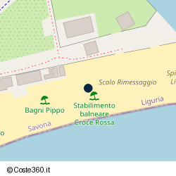 Posizione approssimativa di Colonia Marina C.R.I. Henry Dunant