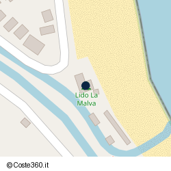 Posizione approssimativa di Lido La Malva